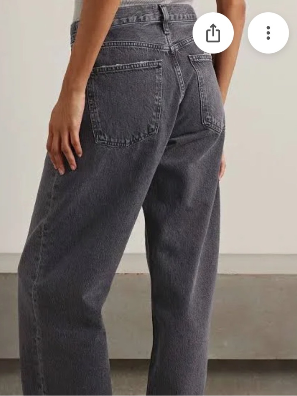 Agolde Arc women’s Black Straight Jeans - Picture 9 of 9